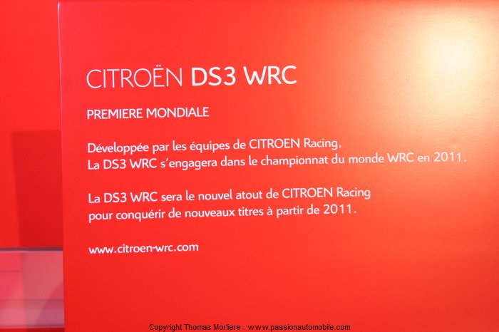 citroen ds3 wrc 2011 (Mondial de l'automobile 2010)