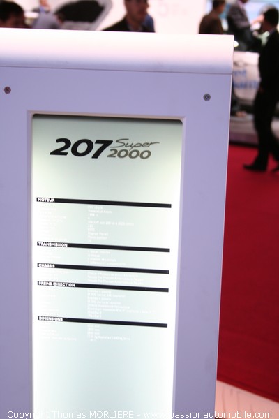 Peugeot 207 Spyder 2000 (2008) (Mondial de l'automobile 2008)