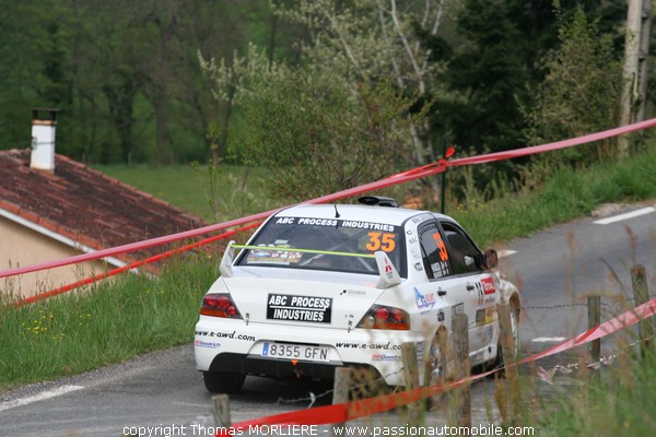 35 - ABADIE - Mitsubishi Lancer Evo IX  (Rally Lyon Charbonnieres 2009)