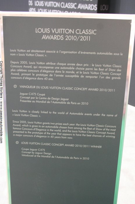 louis vuitton awards 2010 (Retromobile 2011)