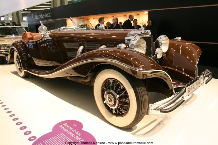 mercedes benz 500 k roadster de luxe 1934 au SALON RETROMOBILE 2011