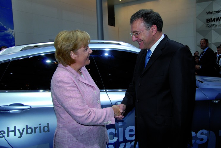 Angela Merkel - BMW (Salon automobile de Francfort)