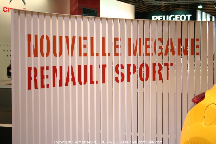 Nouvelle Megane Sport 2009 (salon automobile de Lyon 2009)