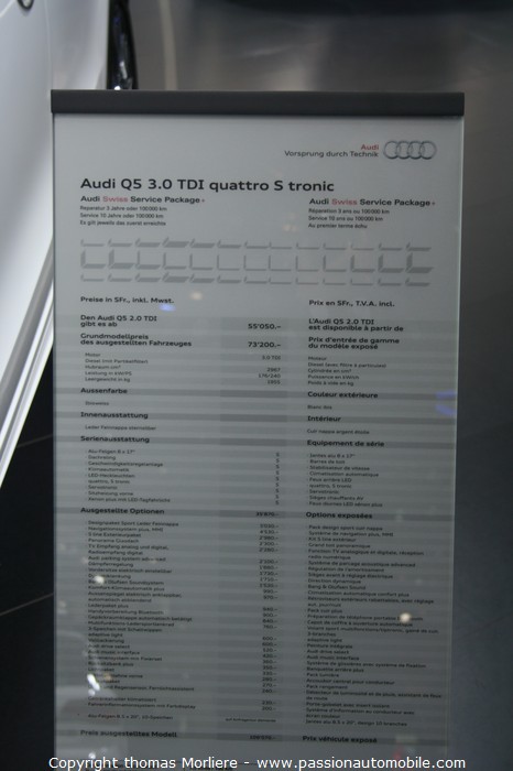 Audi Q5 3.0 TDI Quattro S tronic 2010 (Salon de Geneve 2010)
