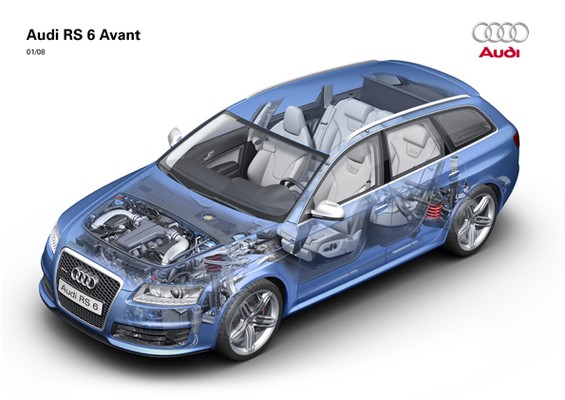 Audi RS 6 Avant 2008 (Salon auto de Geneve 2008)