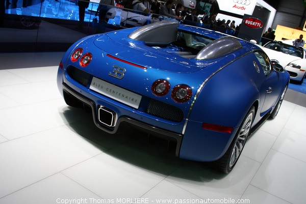 Bugatti Veyron Bleu Centenaire 2009 (Salon auto Geneve)
