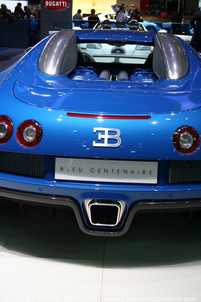 Bugatti Veyron Bleu Centenaire 2009 (Salon de Geneve)