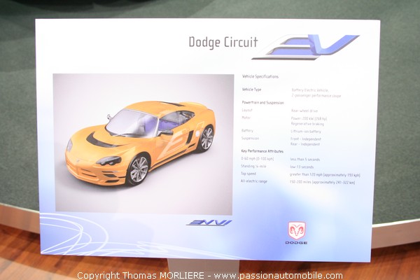 Dodge Cicuit EV Concept-Car 2009 (Salon de Genve 2009)