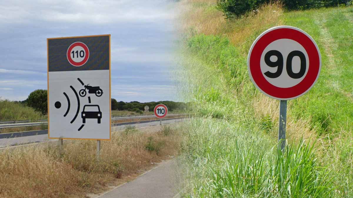 passer temporairement de 110 à 90km/h