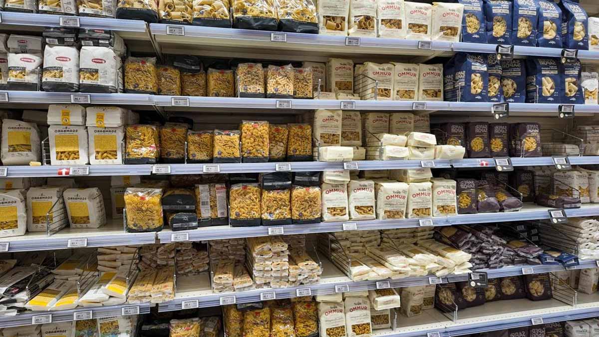 pâtes en supermarché