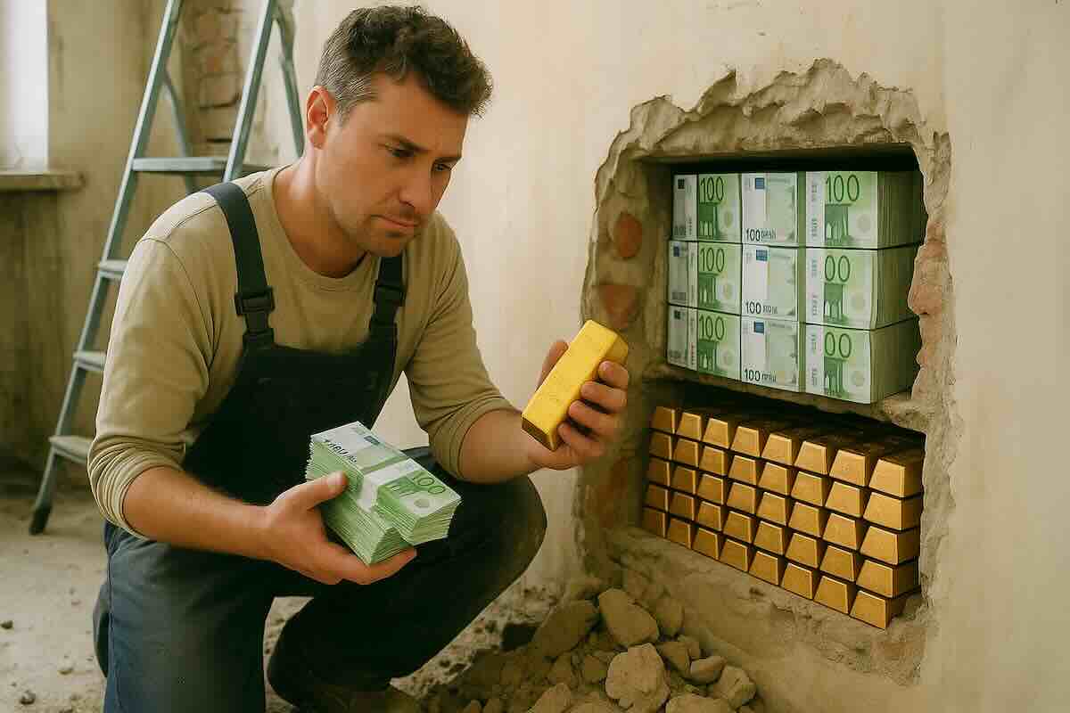 En rénovant sa maison, il découvre 2 millions en liquide et 50 lingots d’or